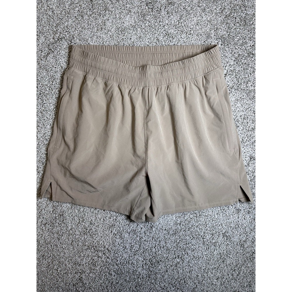 All In Motion Athletic Shorts Women's Medium Beige Running Workout Pockets